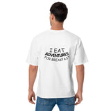 Men's funny T-Shirt - I Eat Adventures for Breakfast