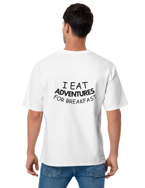 Men's funny T-Shirt - I Eat Adventures for Breakfast