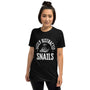 Easily Distracted by Snails - Short-Sleeve Unisex Funny meme T-Shirt woman